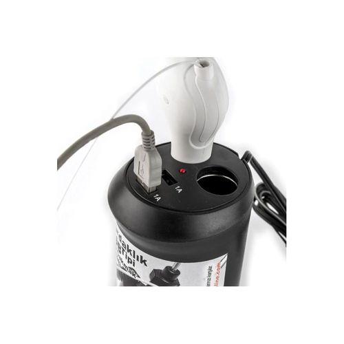 Bardaklik Tipi Usb Ve Çakmak Soketi 12v