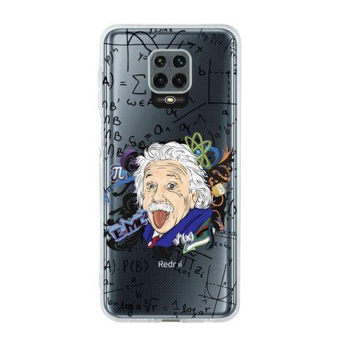 Xiaomi Redmi Note 9S Einstein In Formula Desenli Premium Şeffaf Silikon Kılıf