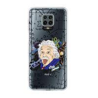 Xiaomi Redmi Note 9S Einstein In Formula Desenli Premium Şeffaf Silikon Kılıf