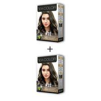 2X2 Tüp Krem Saç Boyası Seti Yoğun Açık Küllü Kumral No:8.11