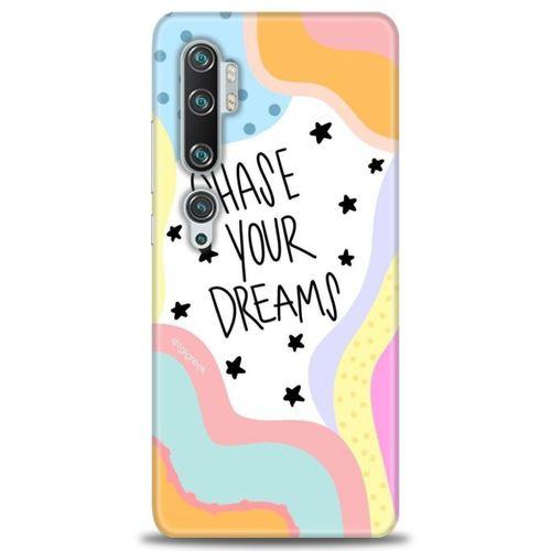 Xiaomi Mi Note 10 Pro Kılıf HD Baskılı Kılıf - Chase Your Dreams + Tam Ekran Koruyucu