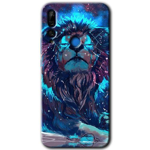 Huawei P Smart Z Kılıf HD Desen Baskılı Arka Kapak - Neon Aslan