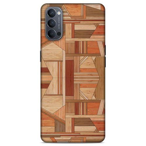Lopard Oppo Reno 4 Uyumlu Kılıf Wood'X (43) Thin Fit Kılıf Baskılı