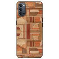 Lopard Oppo Reno 4 Uyumlu Kılıf Wood'X (43) Thin Fit Kılıf Baskılı