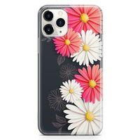Apple iPhone 11 Pro Max Kılıf Papatyalar Acarken Arka Kapak Koruma Desenli Full Koruyucu