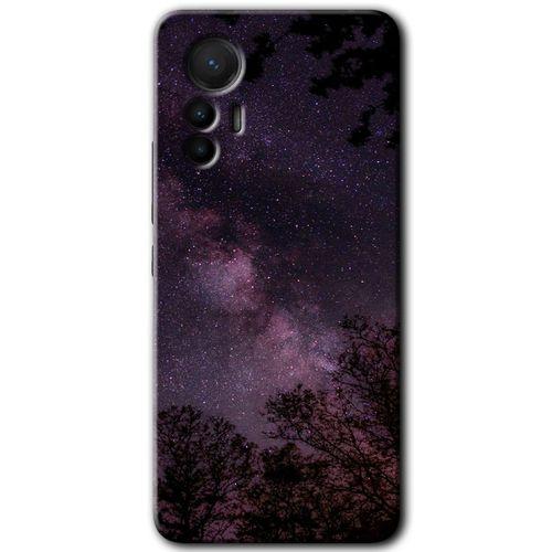 Xiaomi Mi 12 Lite HD Baskılı Kılıf + 9D Tam Ekran Koruyucu - Gece Galaksi