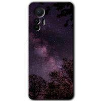 Xiaomi Mi 12 Lite HD Baskılı Kılıf + 9D Tam Ekran Koruyucu - Gece Galaksi
