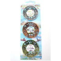 İstanbul Temalı Metal Magnet 3'lü Set Model 2