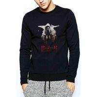 The Punisher Baskılı Siyah Erkek Sweatshirt
