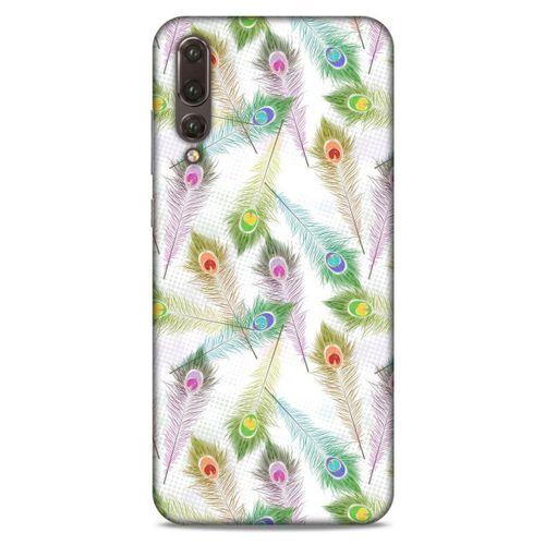 Huawei P20 Pro Kılıf Desenli Özel Seri Tüyler (23) Ultra Koruma Kılıfı