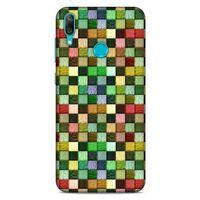 Huawei Y7 2019 Kılıf Patchwork (50) Shockproof Kılıf Karışık Renkli