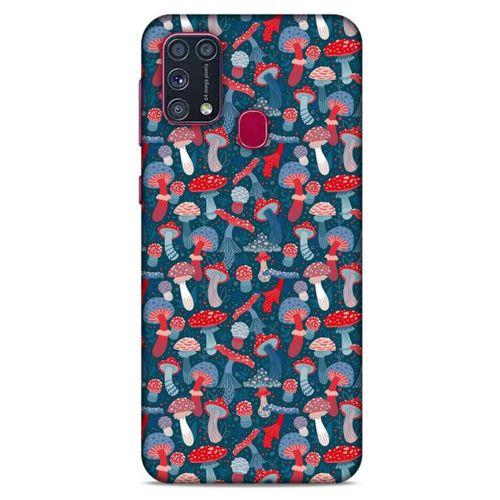Frutix Mantar 03 Samsung Galaxy M31 Kılıf Desenli Silikon