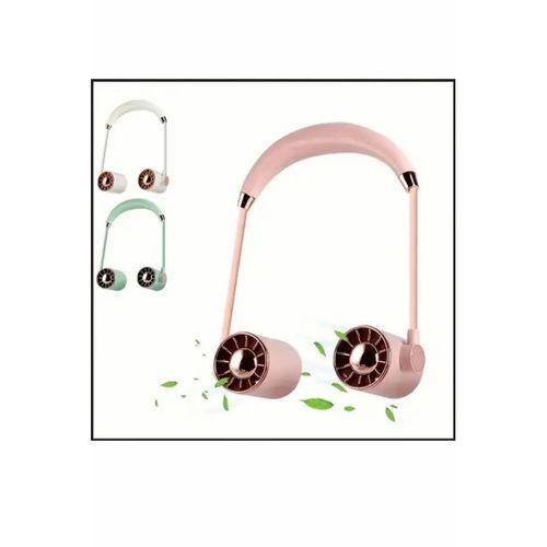 Boyunluk Fan Hava Soğutucu Vantilatör Boyuna Asmalı Şarjlı 3 Kademeli Mini Klima Siyah