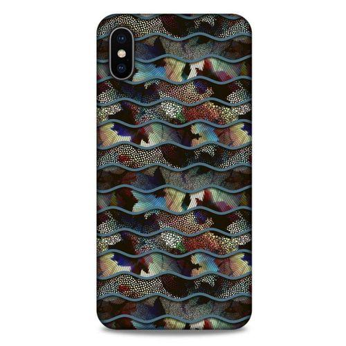 Apple iPhone XS Max Kılıf Baskılı Özel Seri Taşlı (34) Slim Armor Kılıf