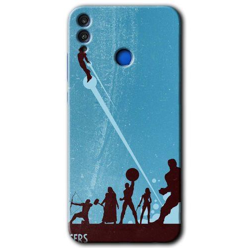 Honor 8x Kılıf HD Desen Baskılı Arka Kapak - Avengers Team