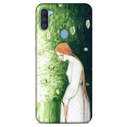 Samsung Galaxy A11 Kılıf Depresyon (16) Kalın Kılıf Turuncu Mavi