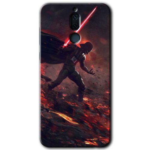 Huawei Mate 10 Lite Kılıf HD Desen Baskılı Arka Kapak - Darh Vader Wars + Kırılmaz Cam