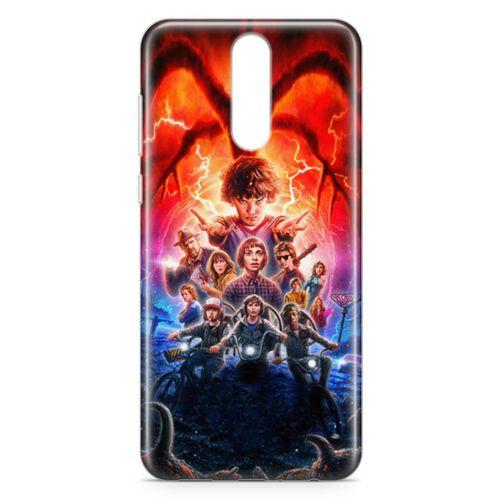 Huawei Mate 10 Lite Kılıf Sranger Things Arka Kapak Koruma Desenli Full Koruyucu