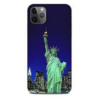 Apple Iphone 11 Pro Max Kılıf Dünya Mimarisi (23) Ultra Koruma Kılıfı Özgürlük Heykeli ABD