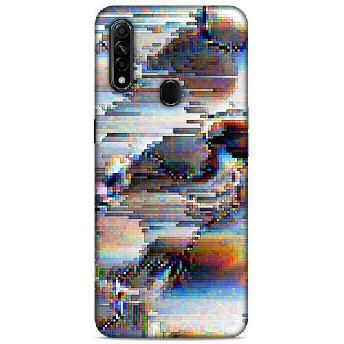 Lopard Oppo A31 Uyumlu Kılıf PiXel (21) Koruyucu Kapak Beyaz