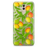 Huawei Mate 20 Lite Kılıf Mango Çiçekleri Arka Kapak Koruma Desenli Full Koruyucu
