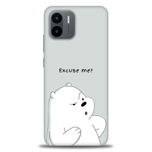 Xiaomi Redmi A1 Kılıf HD Baskılı Kılıf - Excuse Me + Tam Ekran Koruyucu