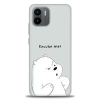 Xiaomi Redmi A1 Kılıf HD Baskılı Kılıf - Excuse Me + Tam Ekran Koruyucu