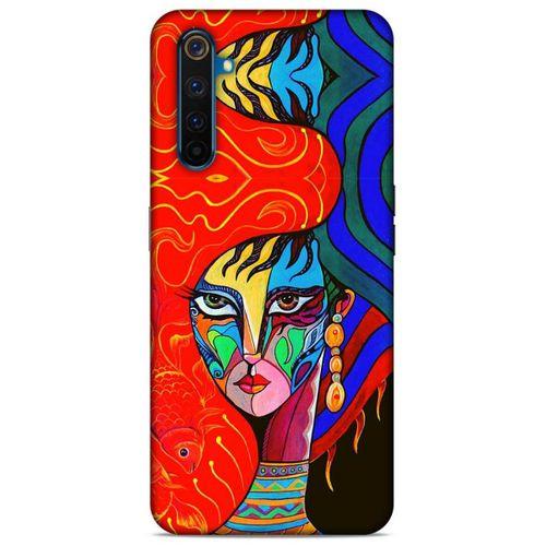 Lopard Oppo Realme 6 Uyumlu Kılıf Sürreal Yüzler ♀ (10) Full Koruma Kılıfı Desenli