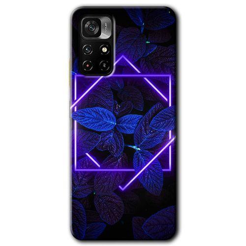 Redmi Note 11T Kılıf HD Desen Baskılı Arka Kapak - Mekanik Yaprak 5 + Kırılmaz Cam
