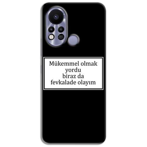 Infinix Hot 11s Kılıf HD Yazı Baskılı Silikon Arka Kapak - Yazı 12