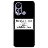 Infinix Hot 11s Kılıf HD Yazı Baskılı Silikon Arka Kapak - Yazı 12