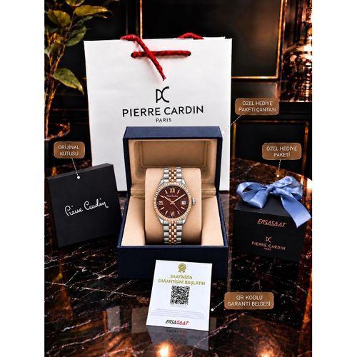 Pierre Cardin Özel Kutu Ve Hediye Paketili Ersa Saat Garantili Kadın Kol Saati+Bileklik 1001.MU