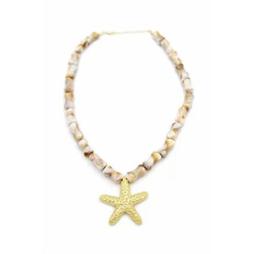 Deniz Kabuklu Yıldız Kolye - Altın