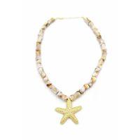 Deniz Kabuklu Yıldız Kolye - Altın