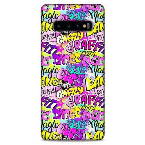 Graffitix (11) Desenli Silikon Kapak Samsung Galaxy S10 Plus Kılıf