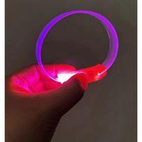 3 Modlu Pilli Led Işıklı Esnek Parti Bilekliği Pembe - Lisinya