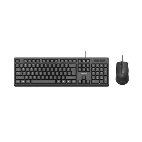 PHILIPS SPT6234B, Siyah, Türkçe Q, USB Kablolu, Klavye Mouse Set