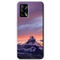 Oppo A74 Kılıf Baskılı Kapak - Zirve + 5D Tam Kaplayan Cam