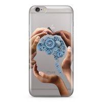 Apple iPhone 6 Plus - 6S Plus Kılıf Beyin Makinesi Arka Kapak Koruma Desenli Full Koruyucu