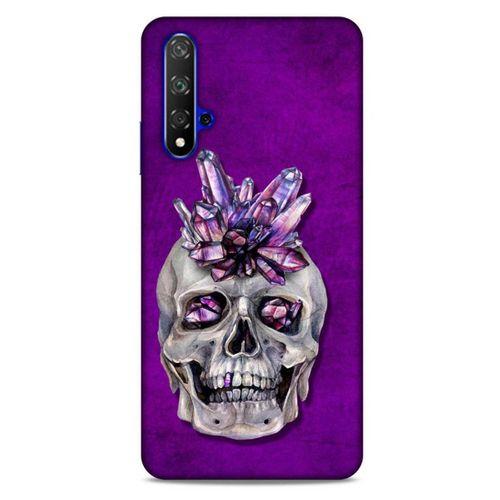 Huawei P Smart S 2020 Uyumlu Kılıf Mor Delisi (49) Ultra Silikon Kılıf Kurukafa