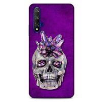 Huawei P Smart S 2020 Uyumlu Kılıf Mor Delisi (49) Ultra Silikon Kılıf Kurukafa