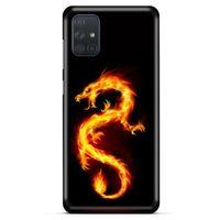 Samsung Galaxy M51 Kılıf Dragons (26) Tpu Silikon Kılıf Tatoo Ateş Ejderhası