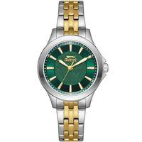 Slazenger SL.09.2349.3.05 Quartz Çelik Altın/Gri Yeşil Kadran 30 mm Kadın Kol Saati