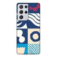 Samsung Galaxy S21 Ultra Uyumlu Kılıf Insomnia (20) Koruyucu Kılıf Mavi