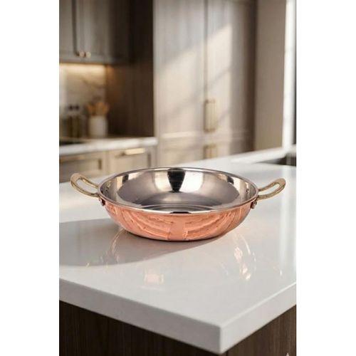 Turna Bakır Çelebi Tava 2 No 16 Cm Düz Kırmızı Turna7594-1