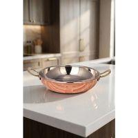 Turna Bakır Çelebi Tava 2 No 16 Cm Düz Kırmızı Turna7594-1