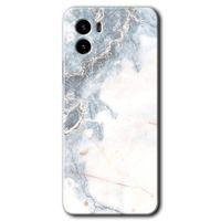 Vivo Y15s Kılıf HD Desen Baskılı Arka Kapak - White Marble