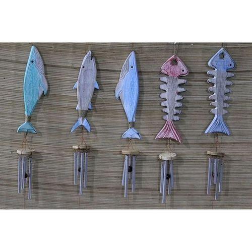 Ahşap Balıklı Metal Çan No:5