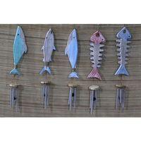 Ahşap Balıklı Metal Çan No:5