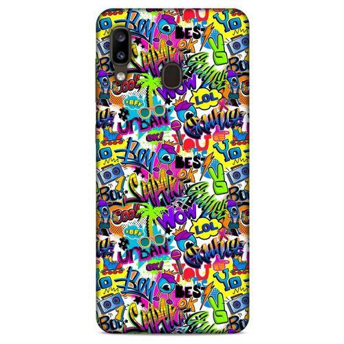Graffitix (22) Desenli Silikon Kapak Samsung Galaxy A20 Kılıf